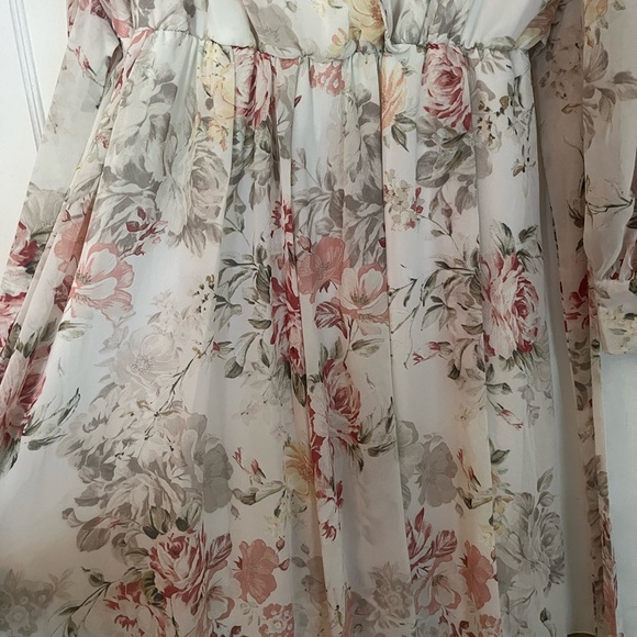 Pink blush Cream Maxi Dress 1X - Picture 6 of 6